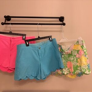 Lilly Pulitzer Buttercup Shorts Scalloped Shorts